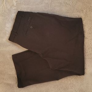 DOCKERS Men's Flat Front black chinos, sz 36 waist length 30